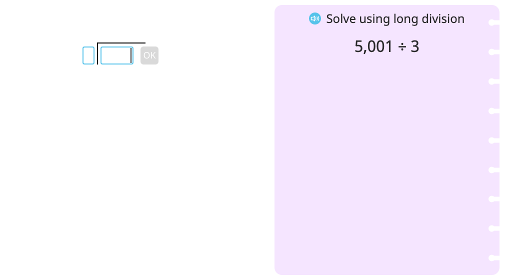 Divide across a zero using long division with partial quotients (with regrouping and a remainder) (Part 2)