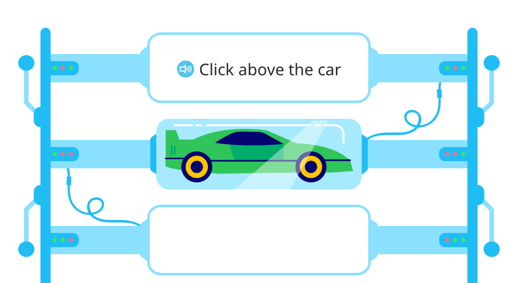Identify positions above and below an object