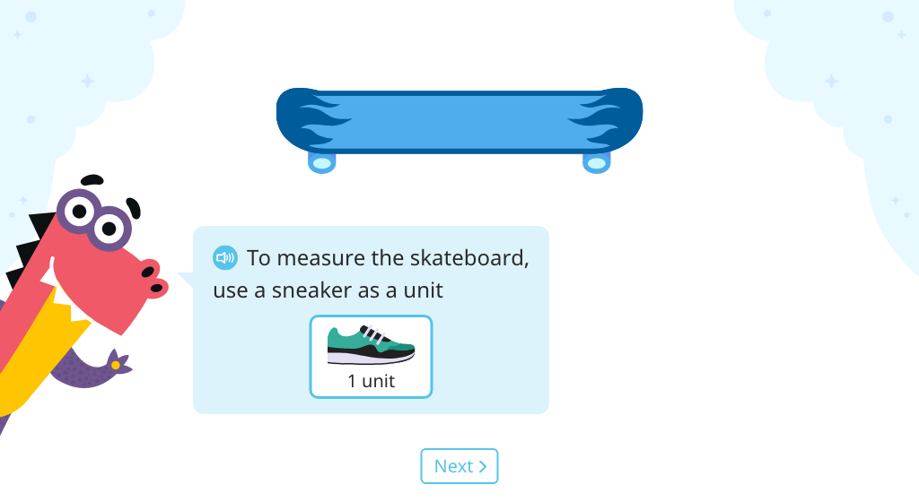 Compare lengths measured in different non-standard units