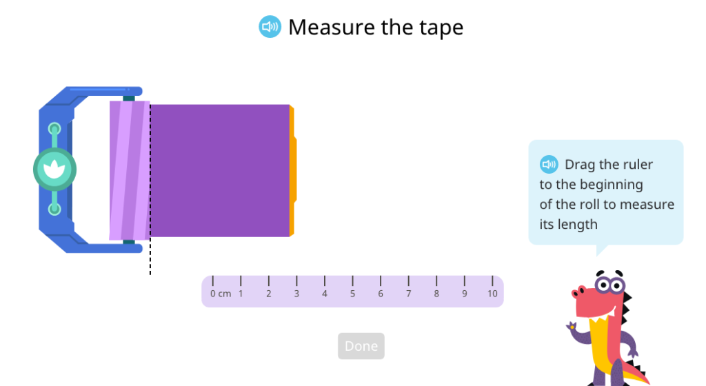 Represent change in length as addition or subtraction