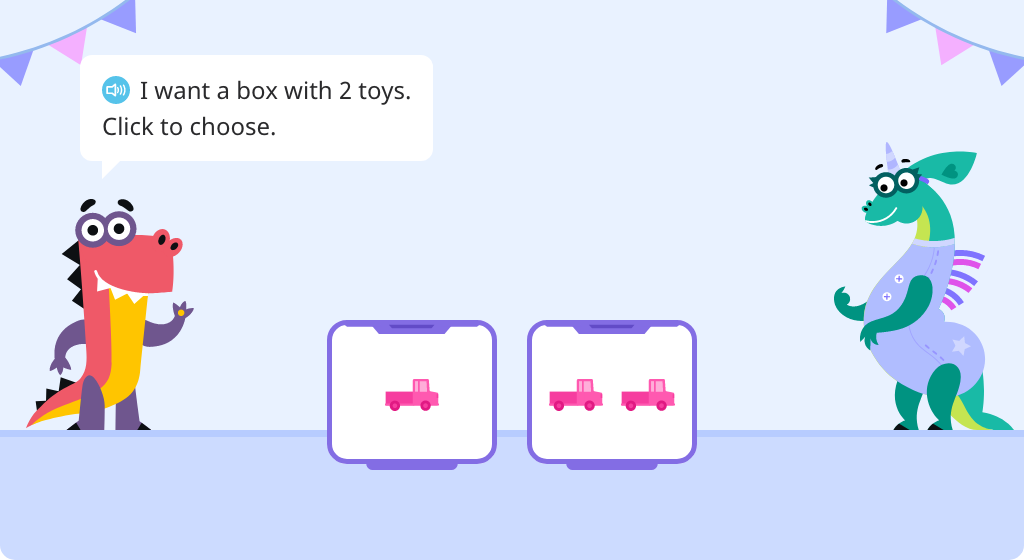 Solve addition equations to 5 based on a word problem