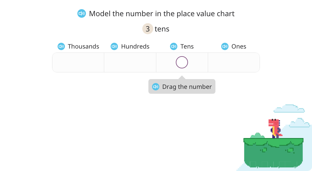 Solve multiplication by 10 in unit form and number form and model on a place value chart