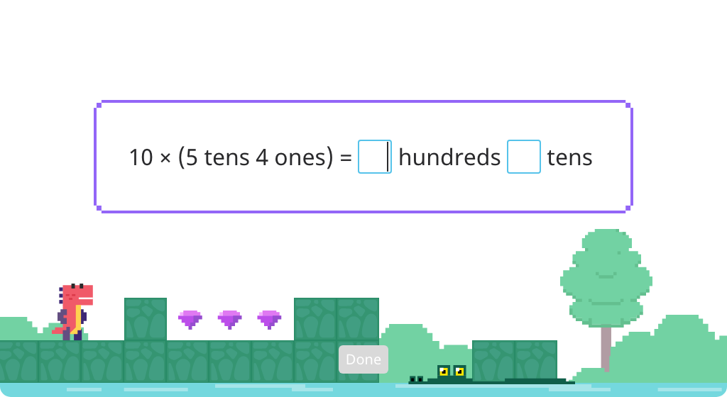 Model division by 10 using a disk model (Level 1)