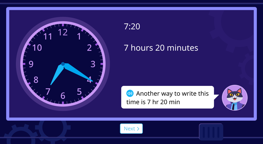 Rewrite time as hr and min