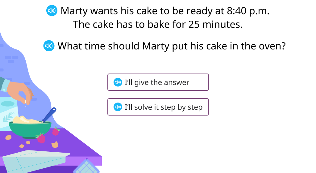 Calculate the start time when the end time and time intervals are known (Level 1)