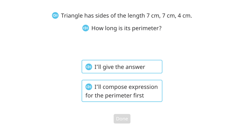 Find the perimeter of a triangle