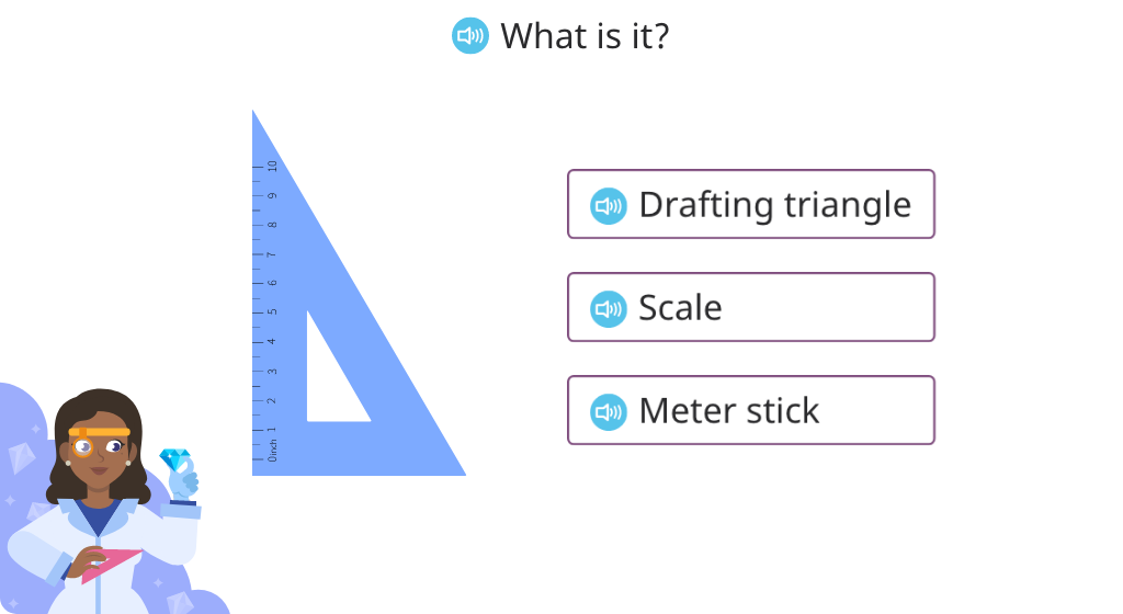 Use a drafting triangle to determine the type of angle (Level 1)