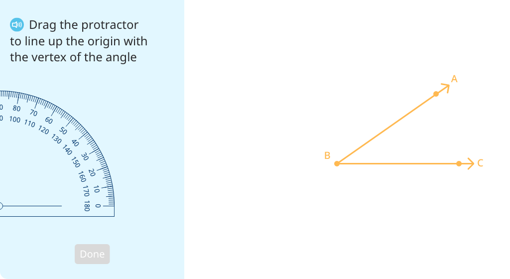 Measure angles with a 2-scale protractor (Level 3)
