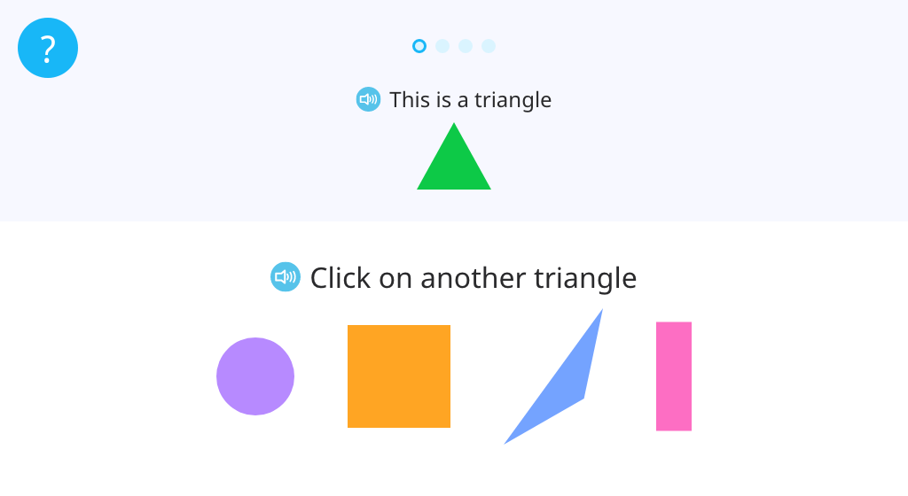 Pretest: 2-D shapes and relative positions