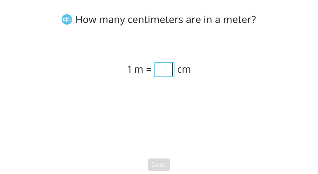 Convert meters to centimeters