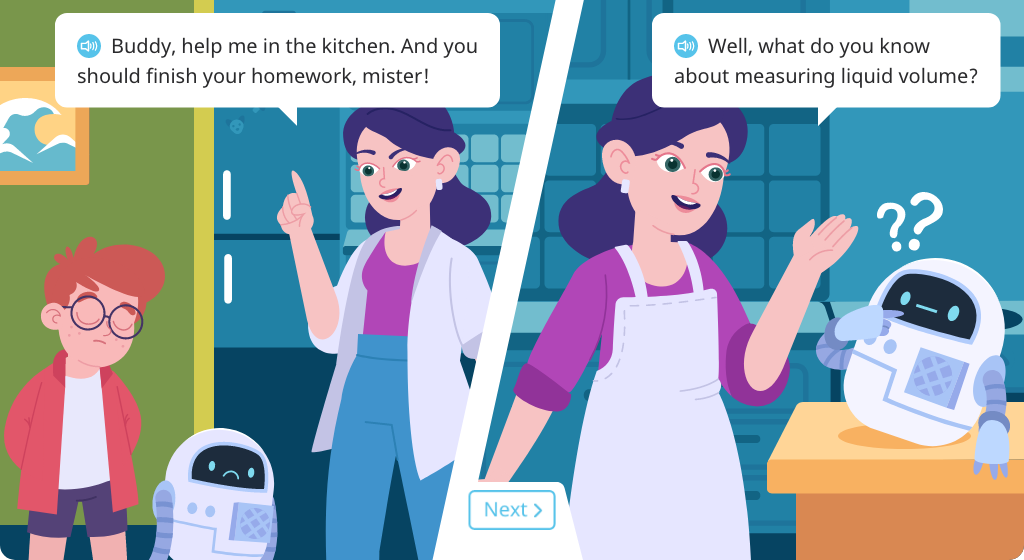 Explore liquid volume in liters