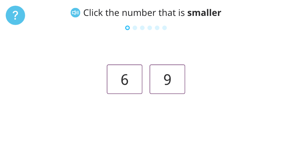 Exit ticket: Comparing numbers up to 10 and sizes