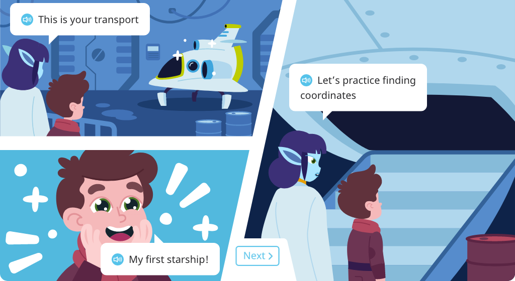 Explore coordinates on a number line