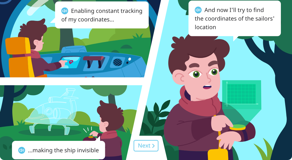 Define coordinates on a coordinate plane