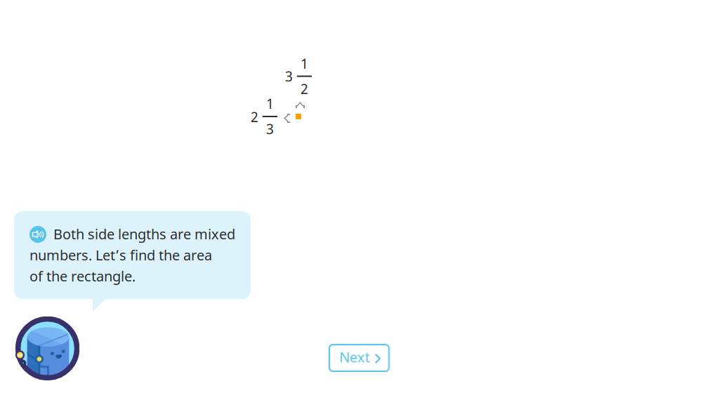Find the area of rectangles with mixed-number side lengths